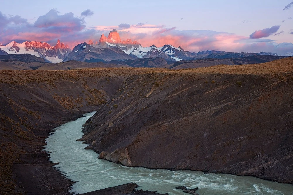 fitz roy mountain at sunrise
