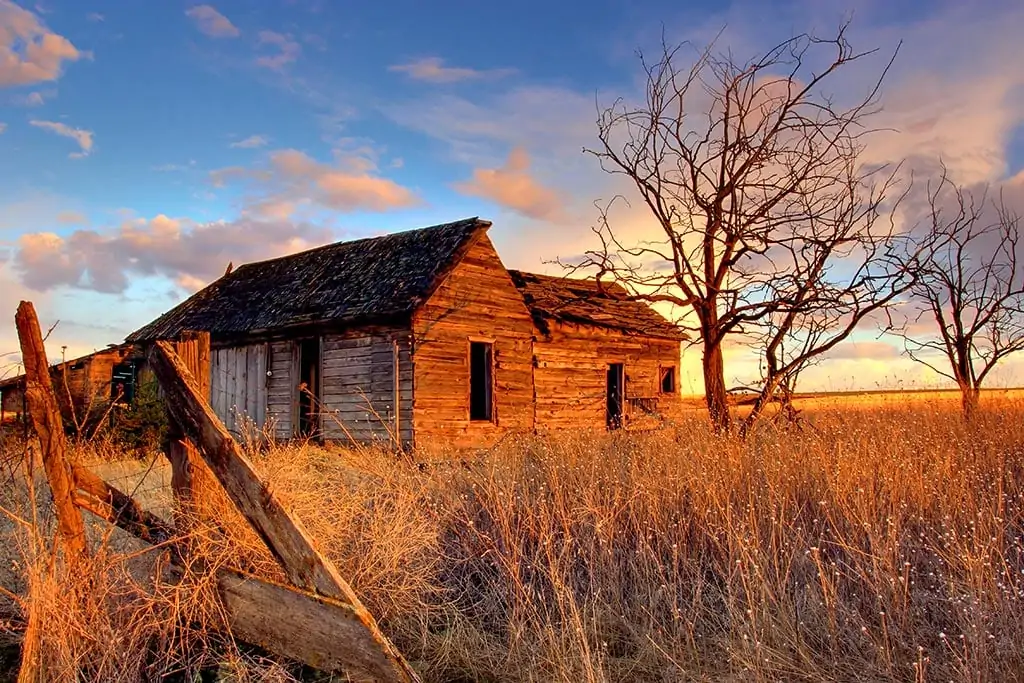 vieja casa en la pampa
