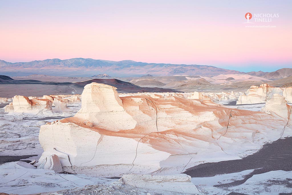 puna of Catamarca pumice stone field twilight