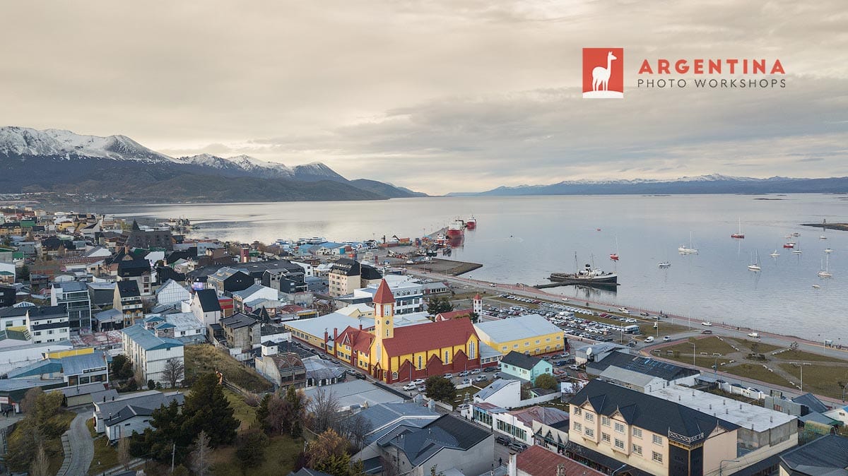 ushuaia aerial view
